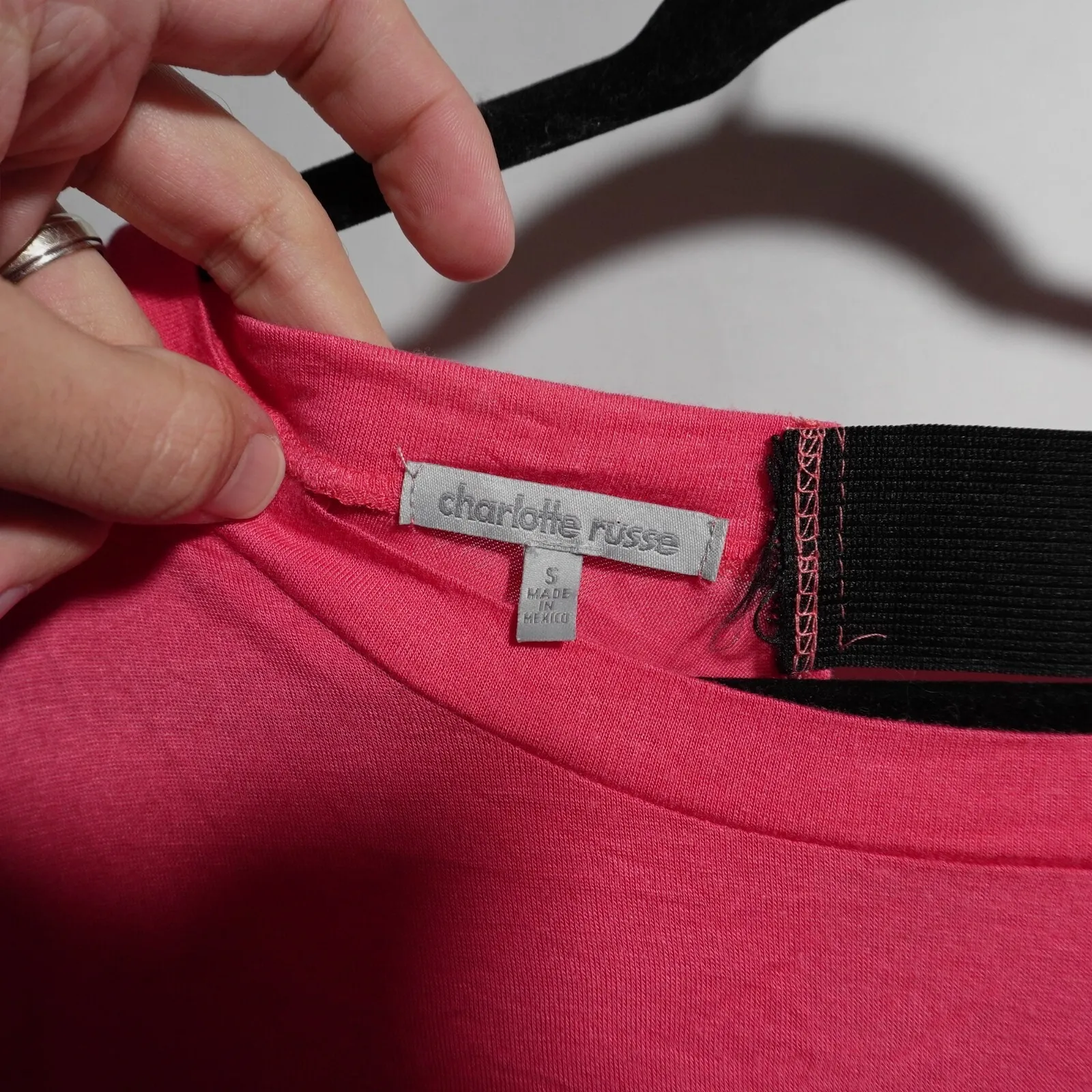 Y2K‎ Does 80s Charlotte Russe Hot Pink Shirt Backless Short Sleeve Top Barbie S - Image 3