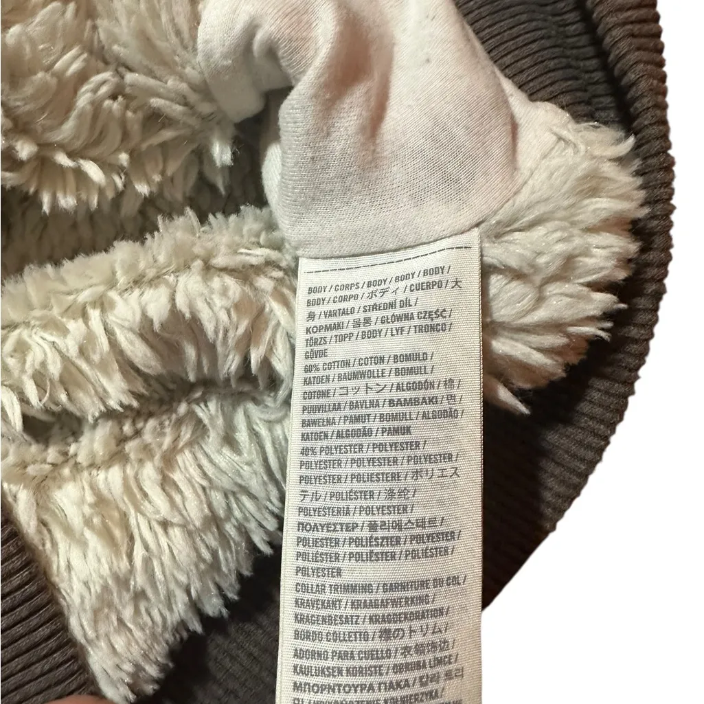 Y2K Abercrombie & Fitch Faux Fur Lined Preppy Soft Girl Cozy Core Jacket 2000s - Image 5