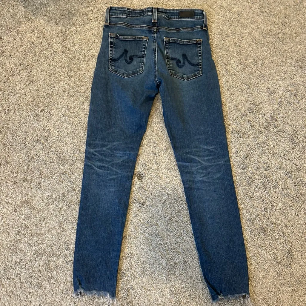 AG Adriano Goldschmied Farrah Frayed Hem Skinny Ankle Jeans SIZE 26 - Image 8