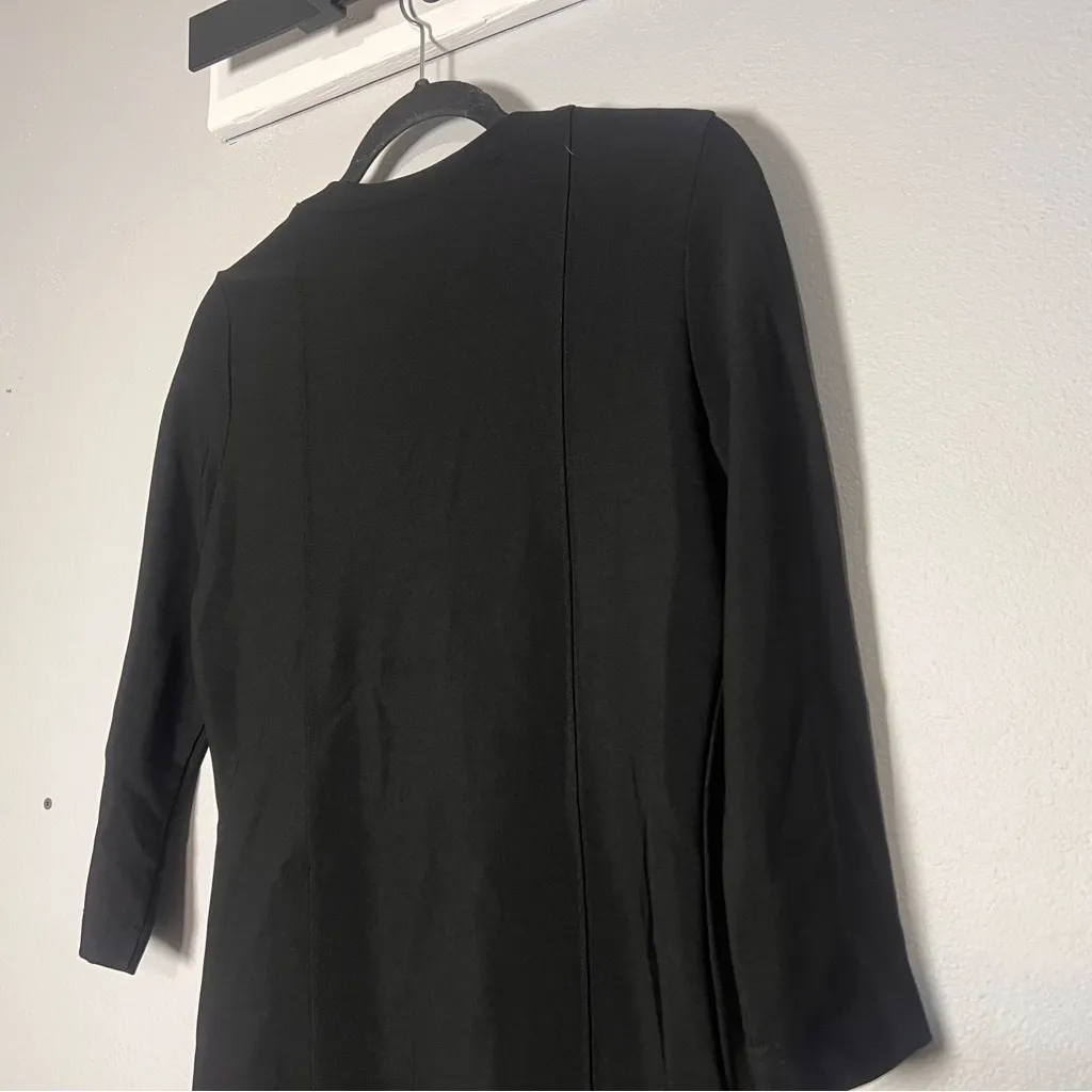 Boston Proper Blouse Square Neck 3/4 Sleeve Top Black Size Medium - Image 9