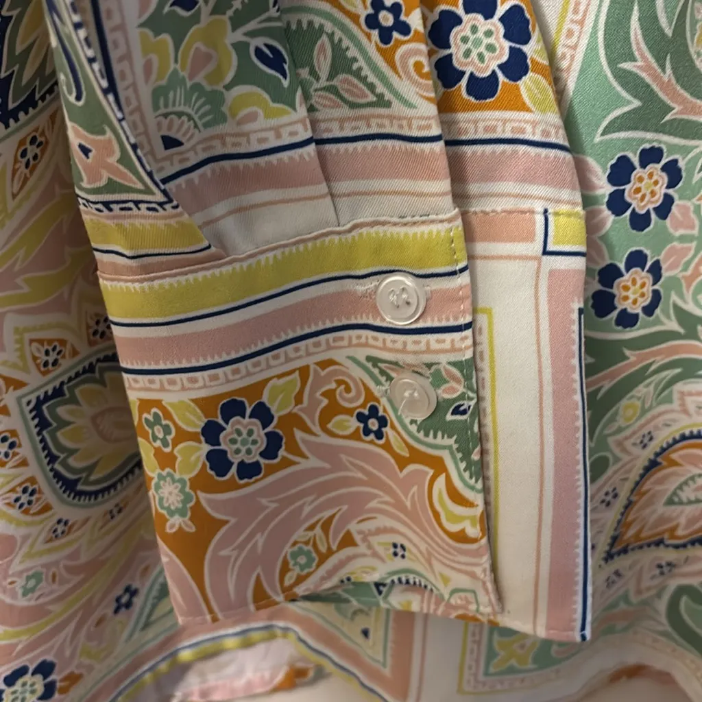 Sanctuary Cream and White Cropped Button Down Shirt - Image 6