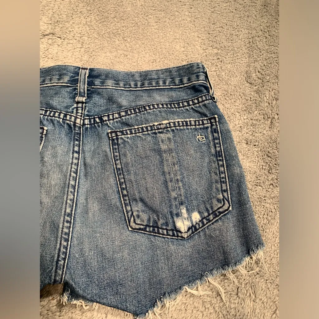 Rag and Bone  cate mid-rise short quartz distressed shorts 25 - Image 9