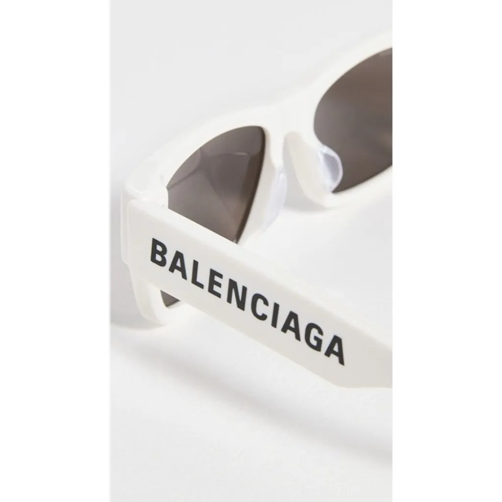 BALENCIAGA Max Sunglasses in Ivory New with Case Womens BB0258S-003 Sunnies - Image 15