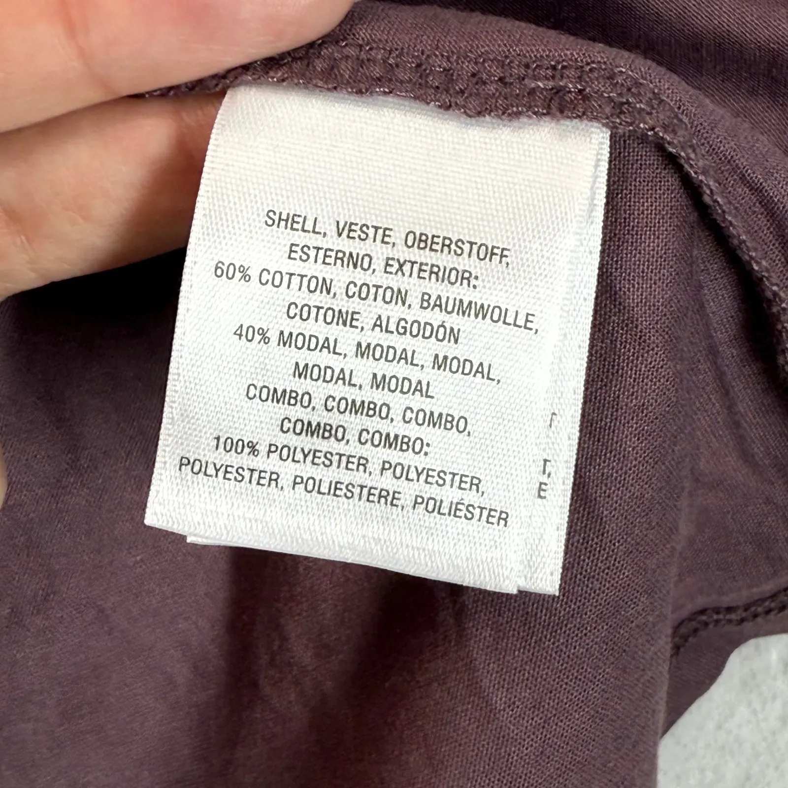 Meadow Rue Mauve Tank Top Ruffle Sleeveless Casual Blouse Petite Size SP‎ Purple - Image 8