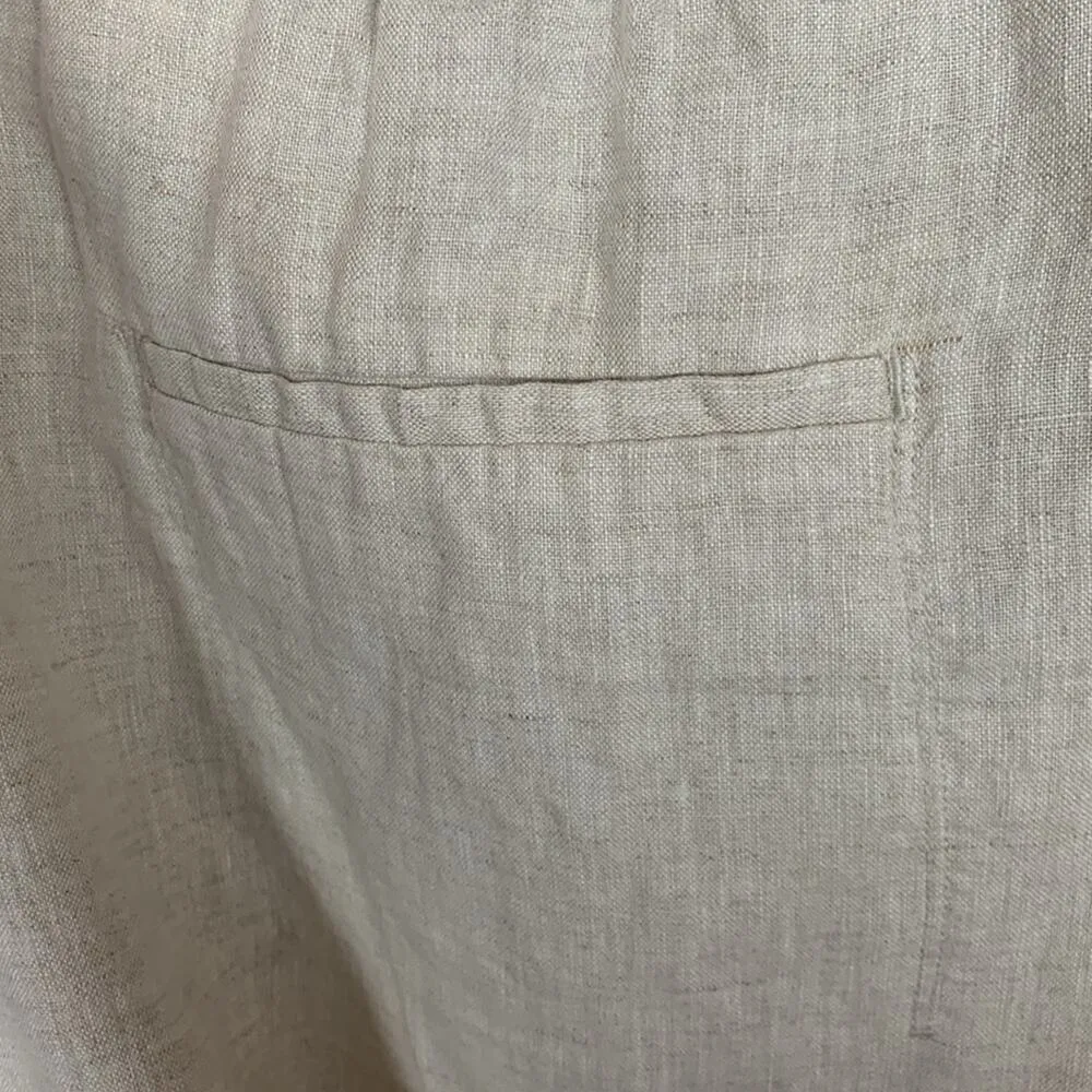 Athleta women's size 3x linen retreat wide legs pants beach casual mini athleisu - Image 12