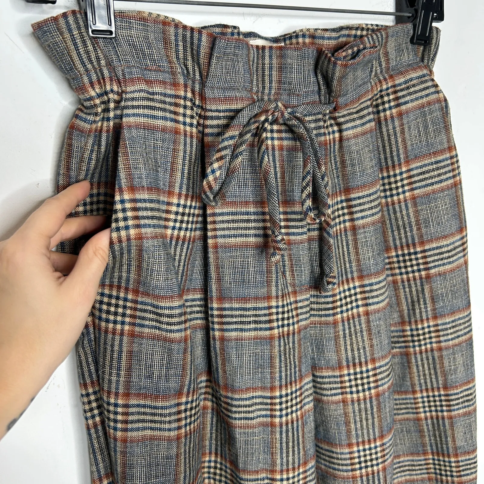 ARITZIA WILFRED Paperbag Plaid Pants Womens XS Academia Twee Eclectic Grandpa - Image 4