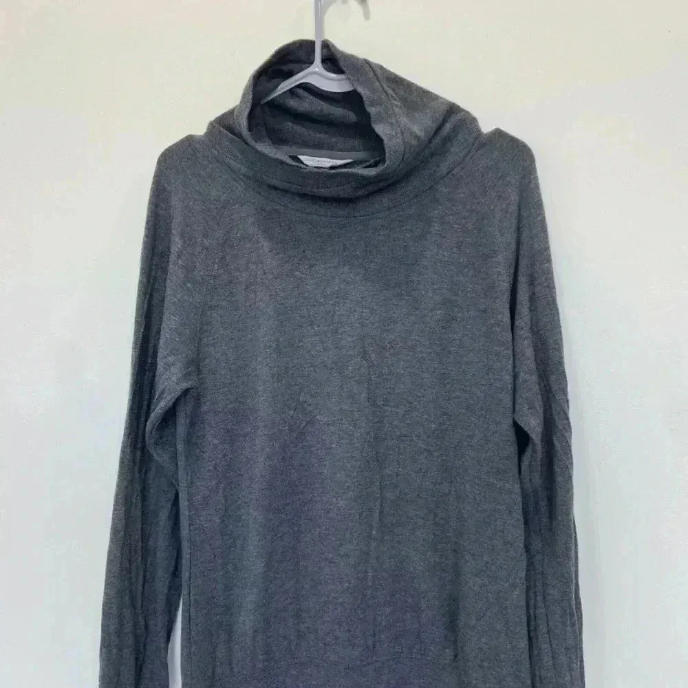 ATHLETA Duran Dolman Gray Women's Tunic Dress Size Small Cowl Neck Thumb… - Image 2