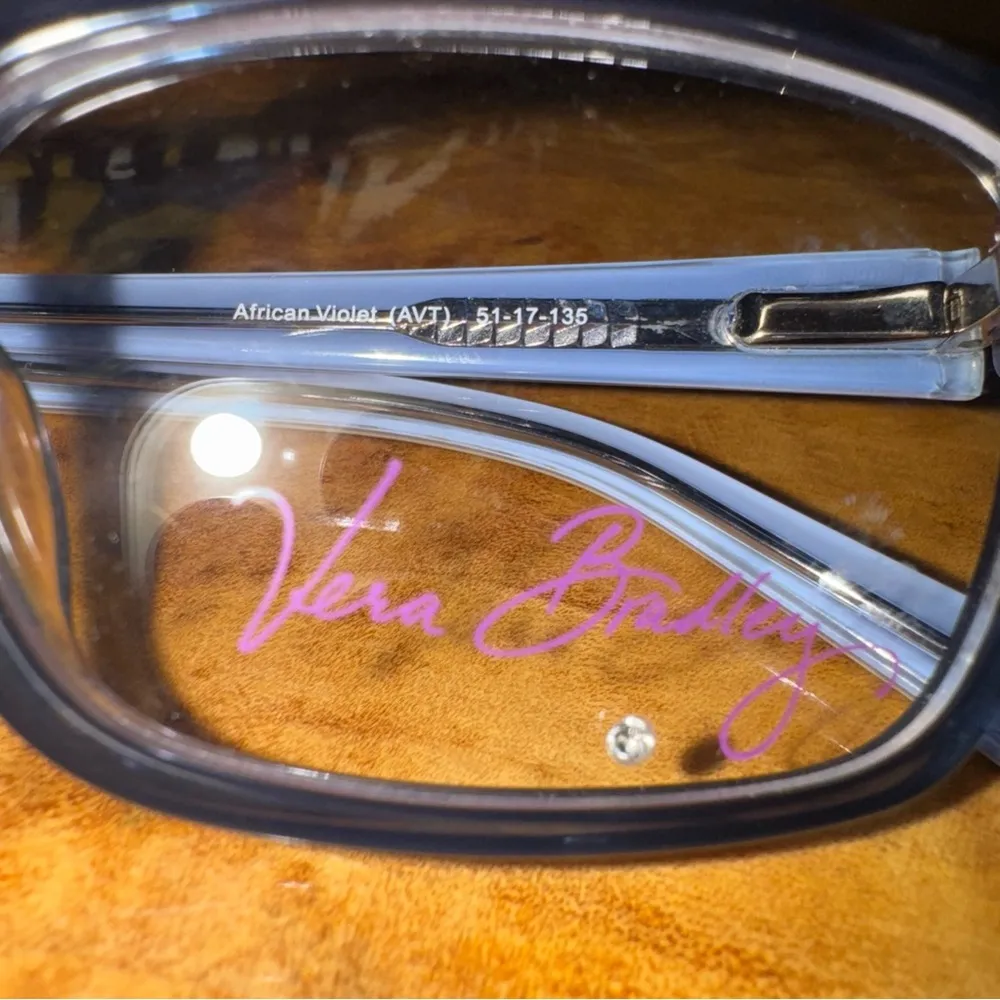 Vera Bradley Eyeglasses and case “Marcella” African Violet (AVT) 15-17-351 - Image 3