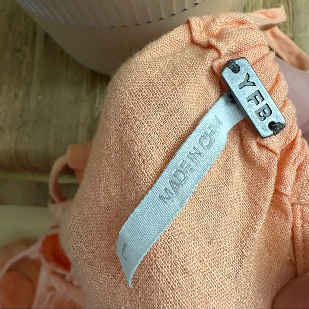 YOUNG FABULOUS & BROKE YFB Nantucket Midi Dress in
Clementine Cut Out Size Large - Image 6