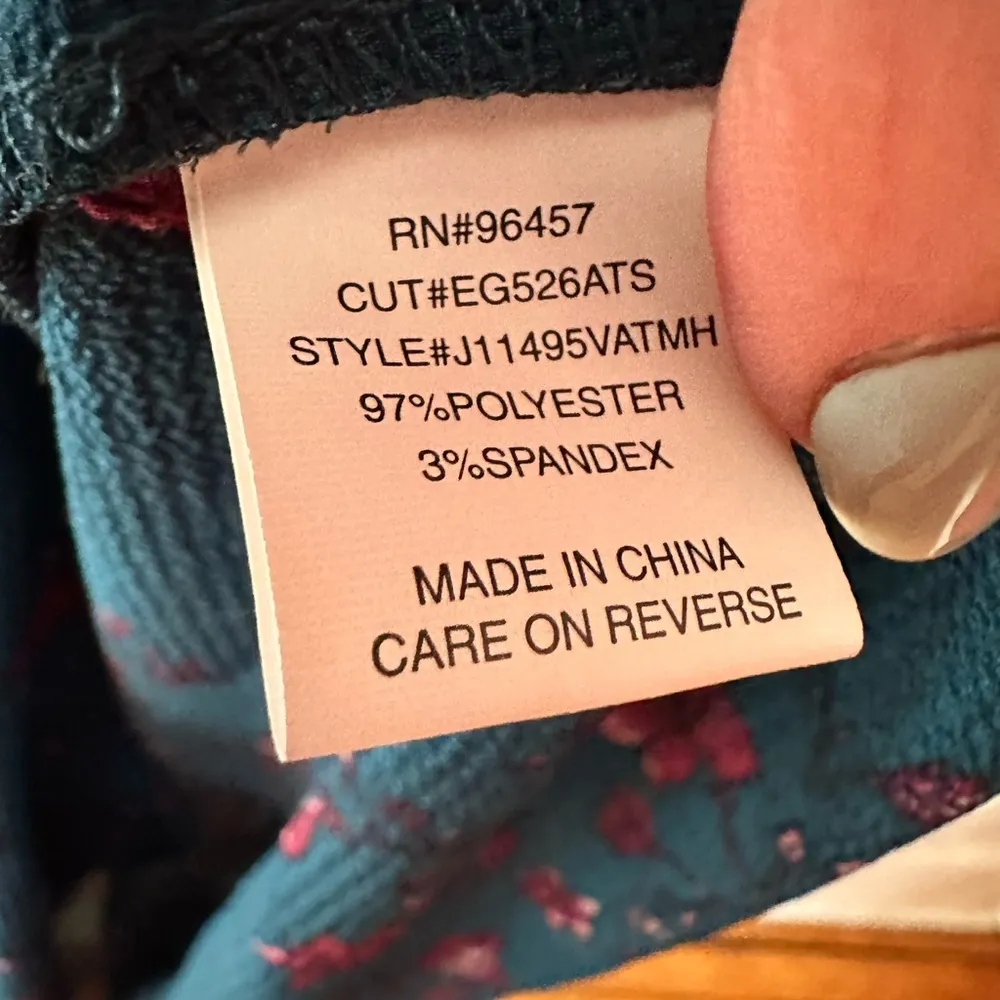 Eyeshadow Faux Wrap 3/4 Sleeve Floral Dress - Image 11