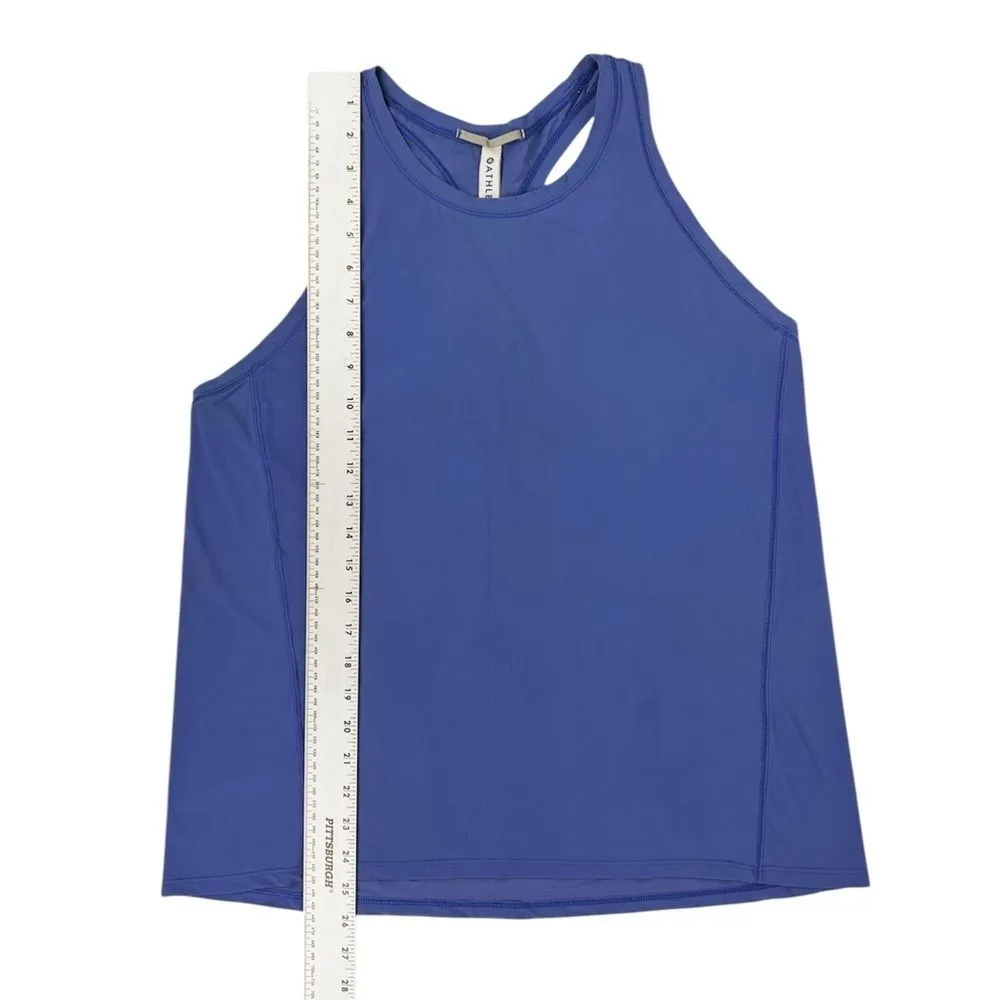 Athleta Ultimate Train‎ Sleeveless Tank Top Merlin Blue Periwinkle Size Medium - Image 3