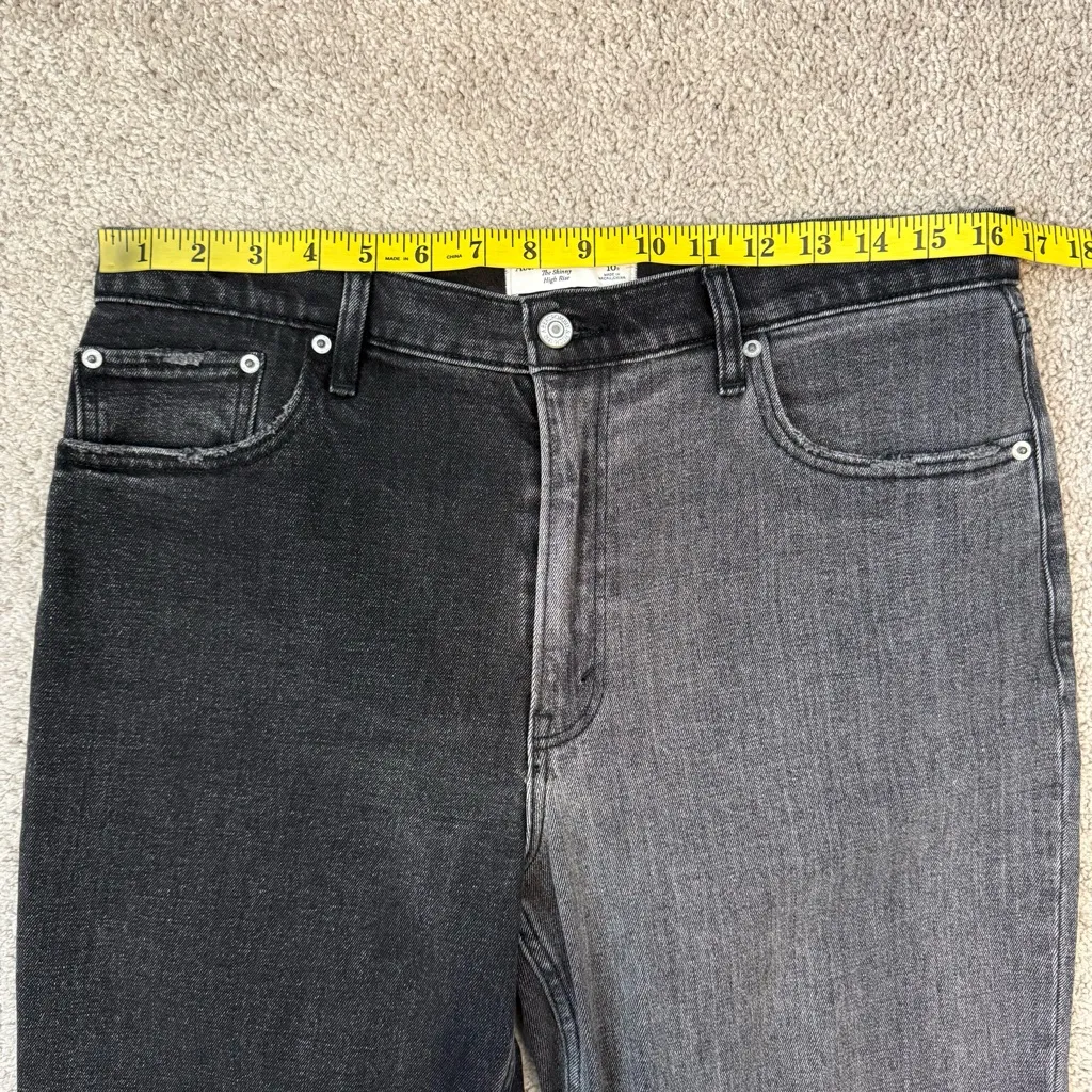 Abercrombie & Fitch The Skinny High Rise Jeans Two Tone Black 30 10R - Image 8