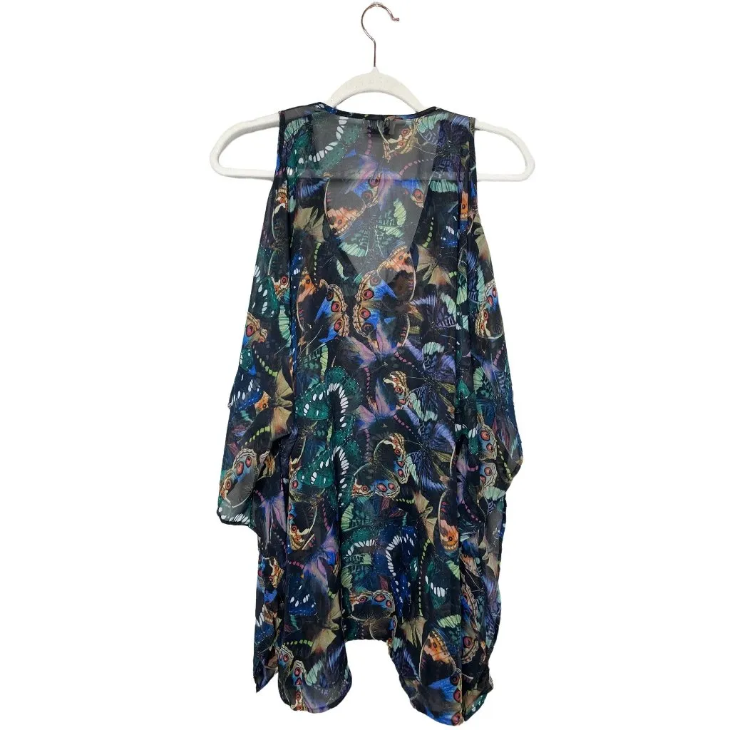 Show Me Your Mumu Peta Boo Beautyfly Tunic Size Small Butterflies Boho Cutout - Image 5