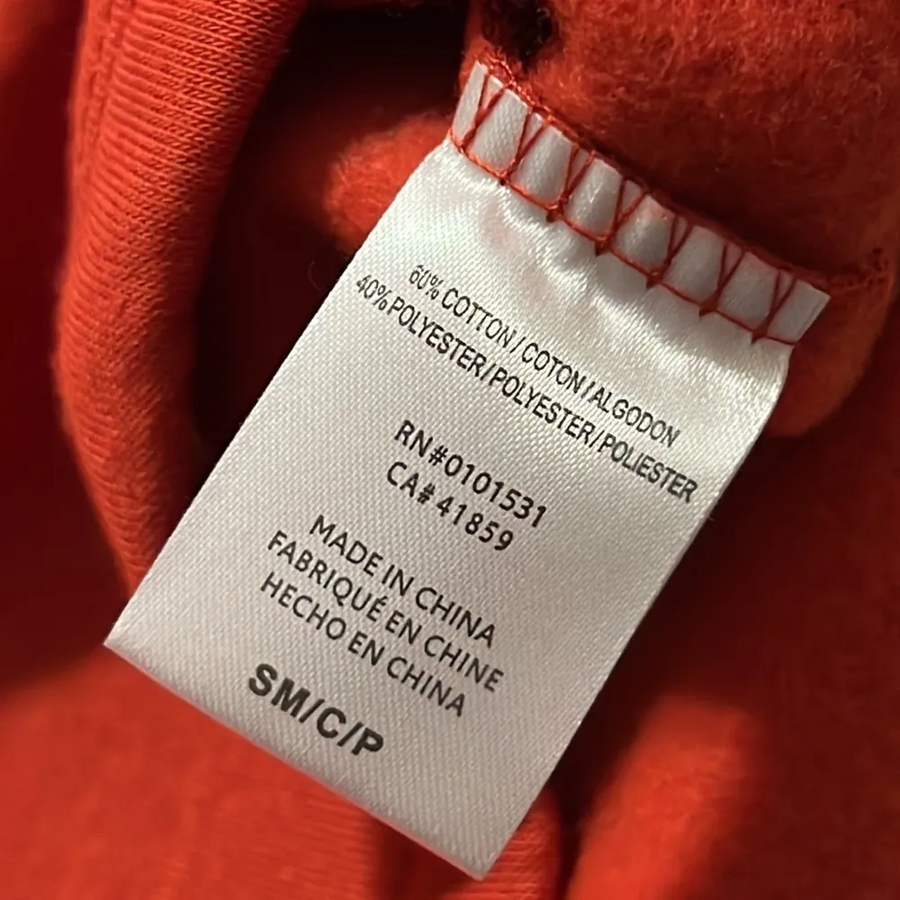 MTV holiday logo cropped fit graphic hoodie juniors SM drawstrings long sleeve Red Size undefined - Image 8