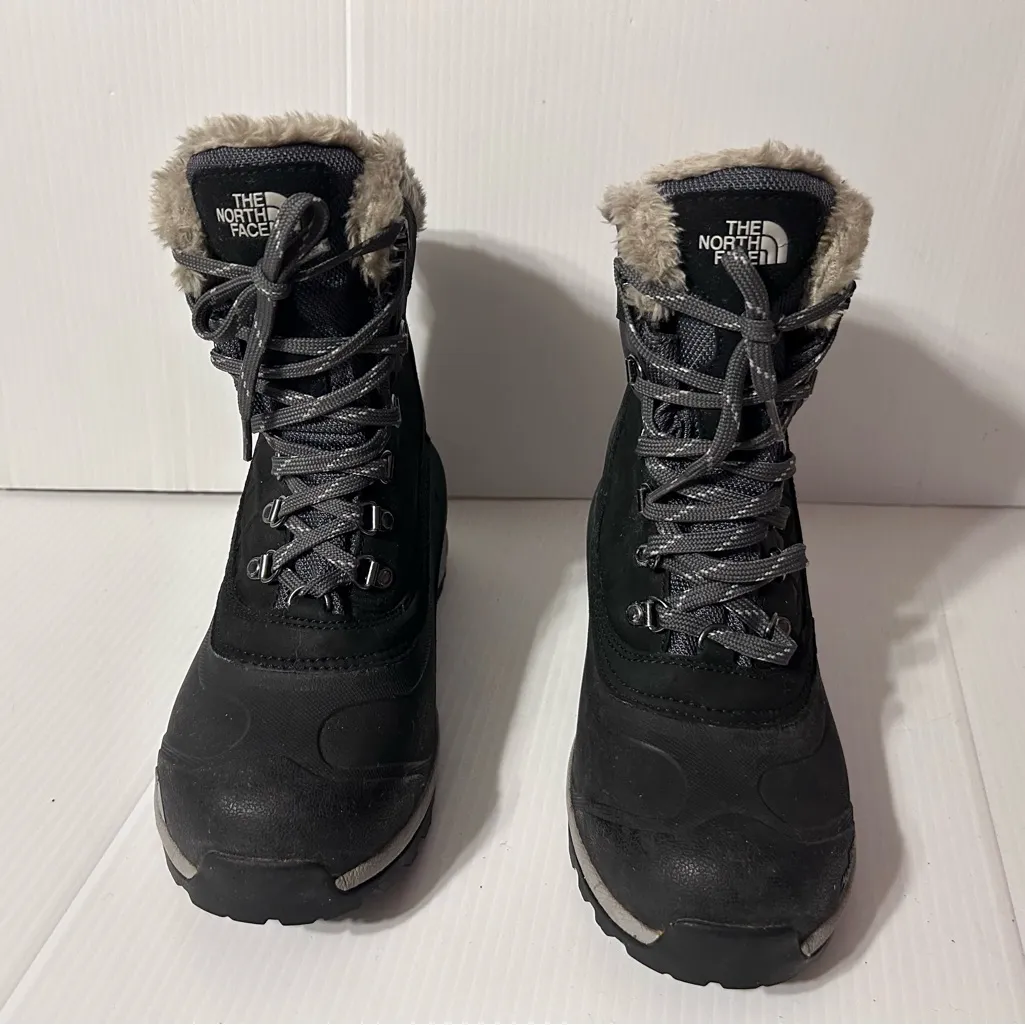 The North Face black insulated winter snow waterproof boots women size 7.5 - Image 3