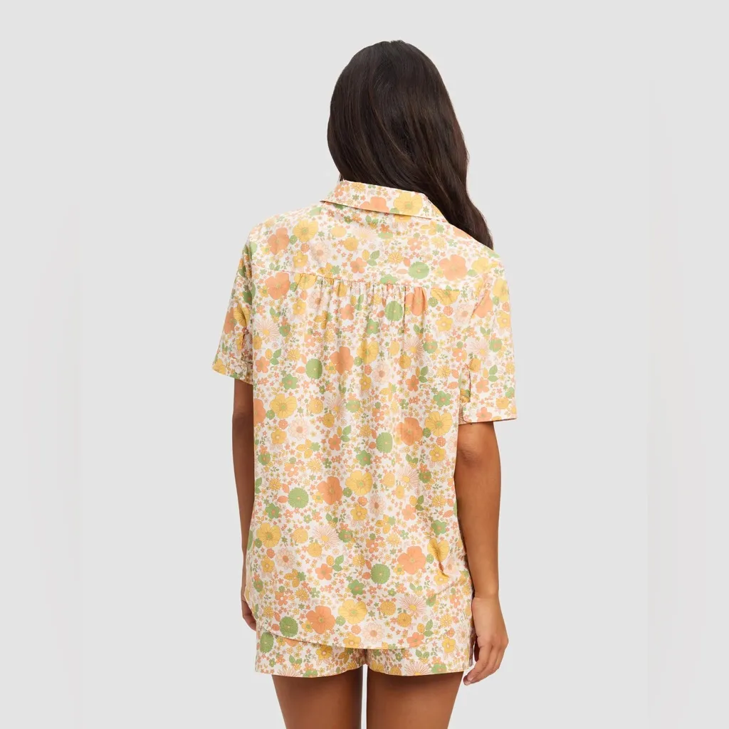 Cozy Earth Sutton Short Sleeve Pajama Top in Wildflower - Image 4