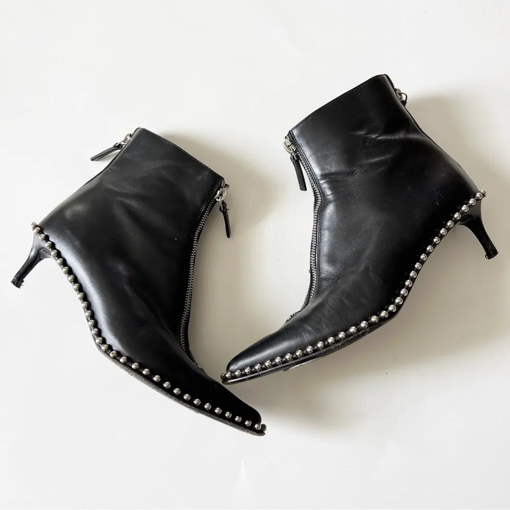 Alexander Wang Eri Studded Leather Ankle Boots In Black - Image 3
