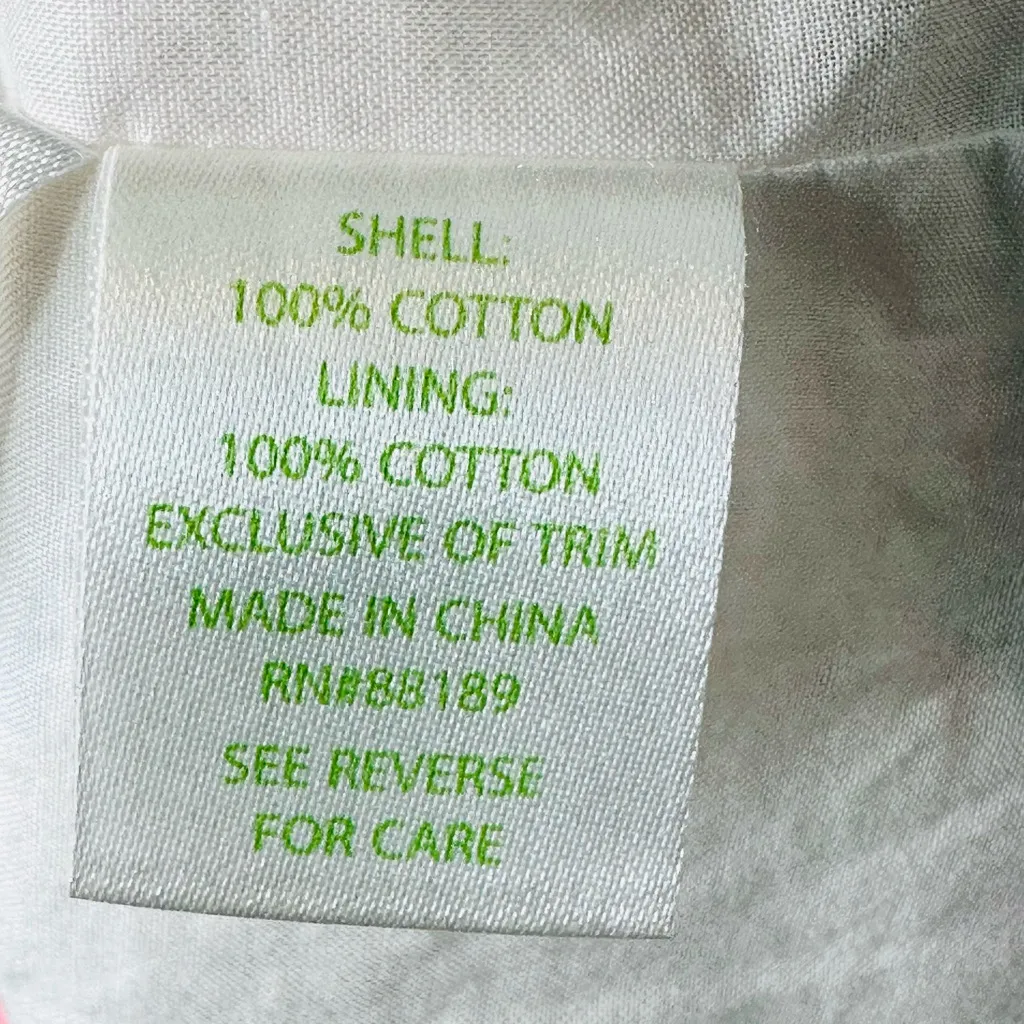 Lilly Pulitzer Rosie In The Vias Green Print Lace Cotton Shift Dress Size 0 - Image 10