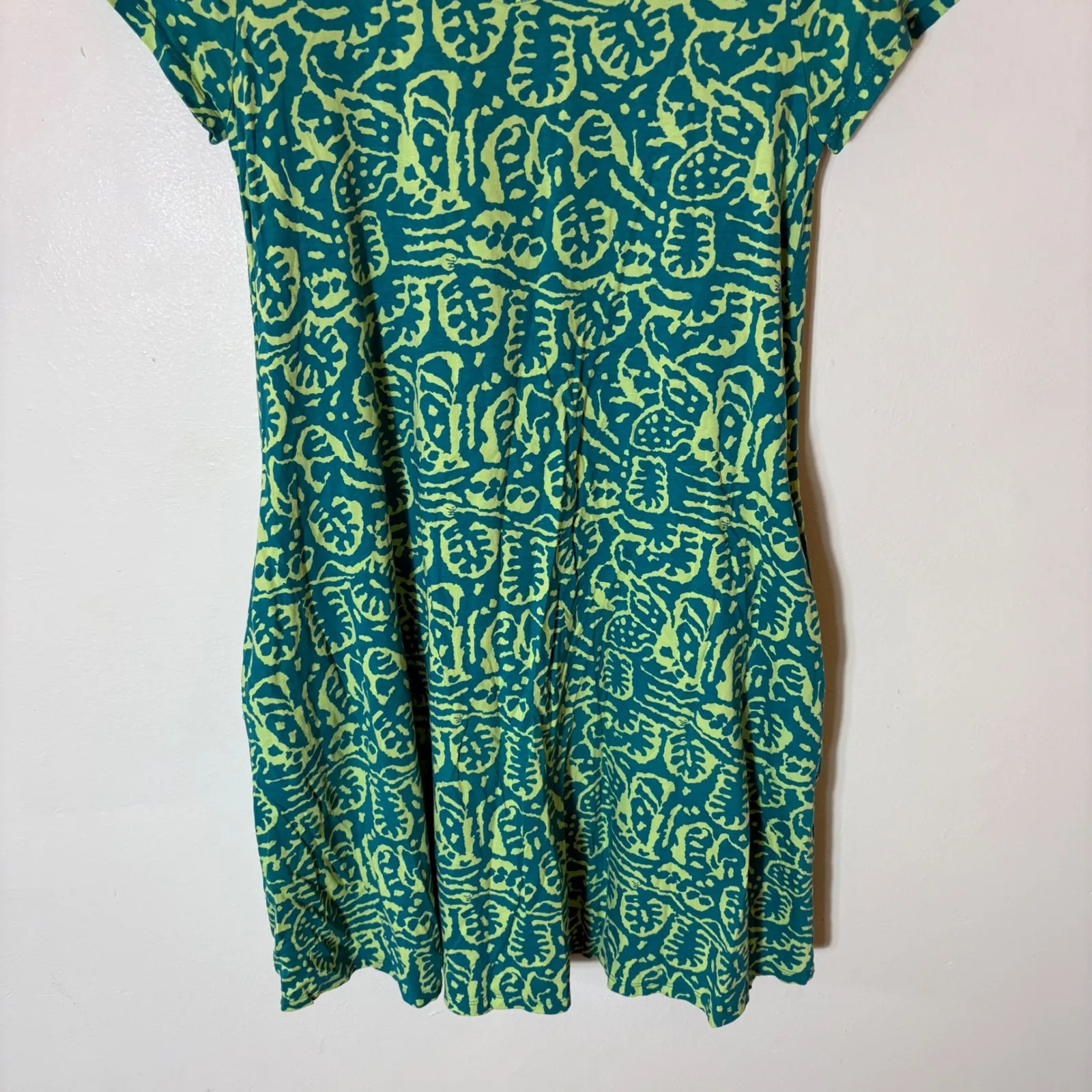 Soft Surroundings Santiago Gaia Dress in Tropical Green Size Small Petite - Image 4