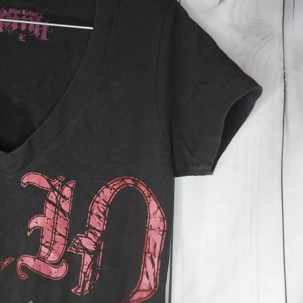 Black Label Pink Punk Graphic Tee - Image 3