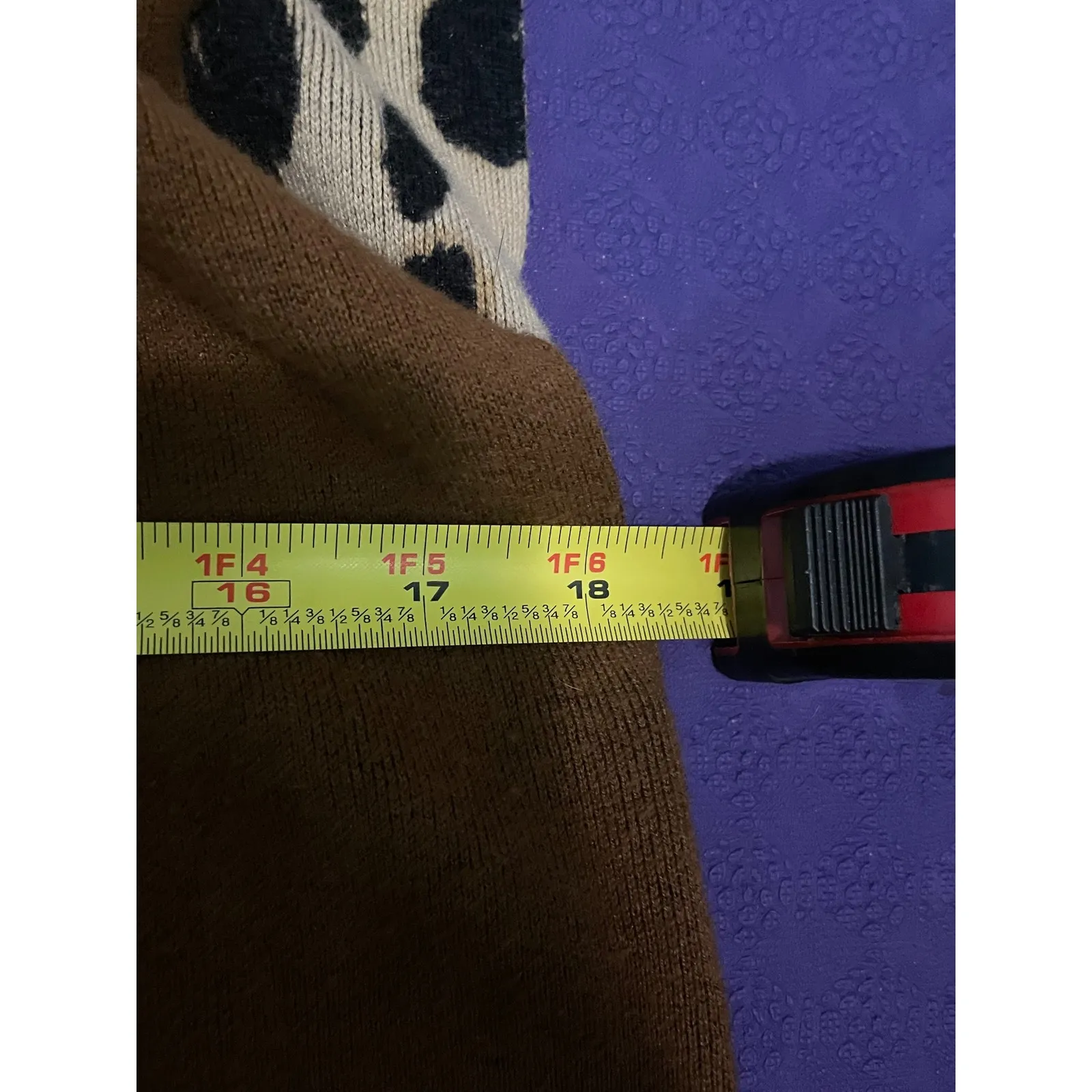 Chico's Reversible Cardigan Vest Sleeveless Sweater Color‎ Block Brown Black - Image 7