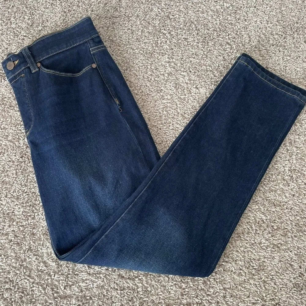 Soft Surroundings Stretchy Womens Dark Wash Denim Jeggings Jeans Size Small - Image 9