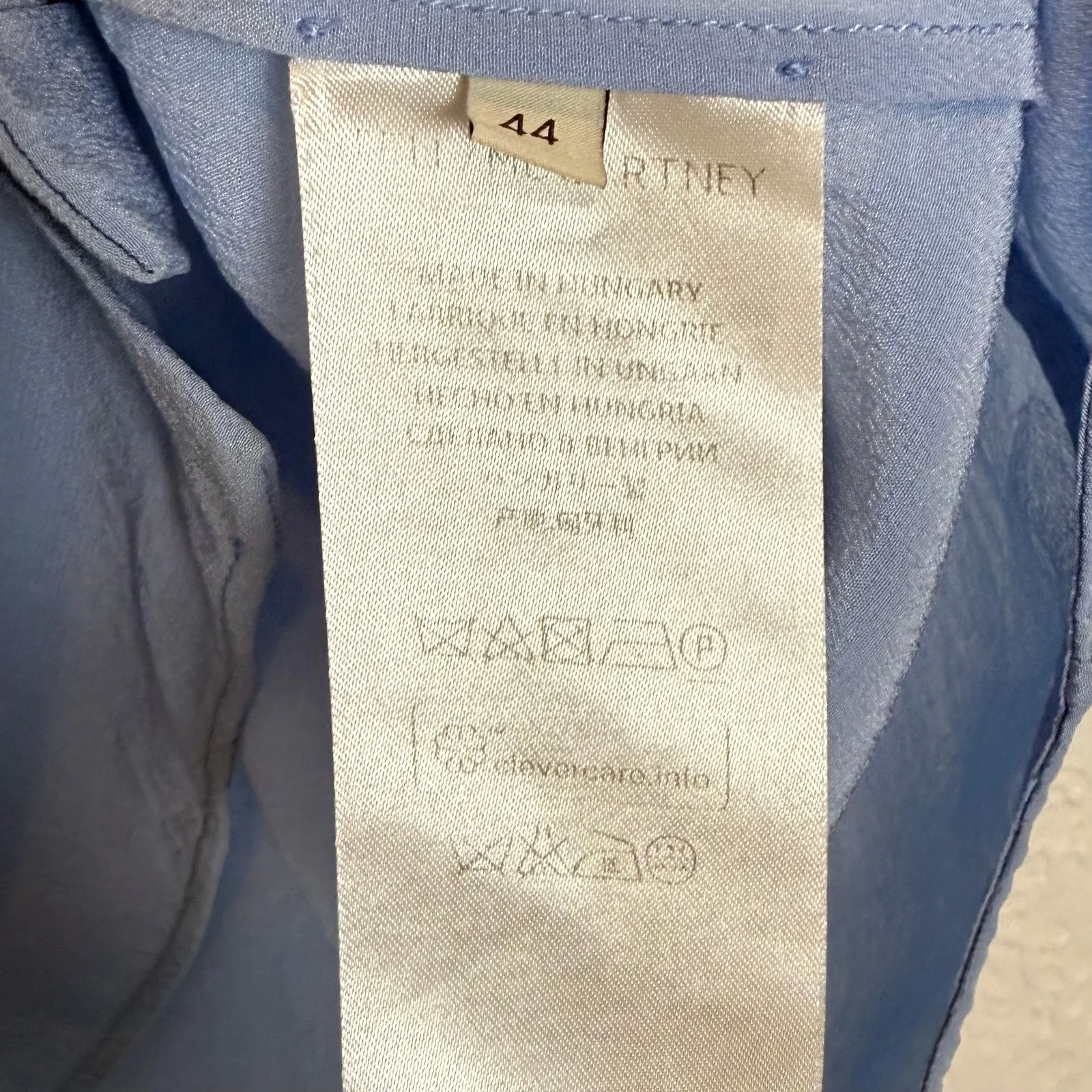 Stella McCartney Silk Sleeveless Ruffle Button Front Collared Top Size 44 - Image 4