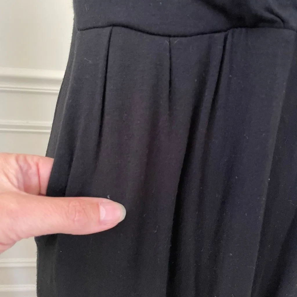 Garnet Hill Black Cross Top Sleeveless Dress Black S - Image 4