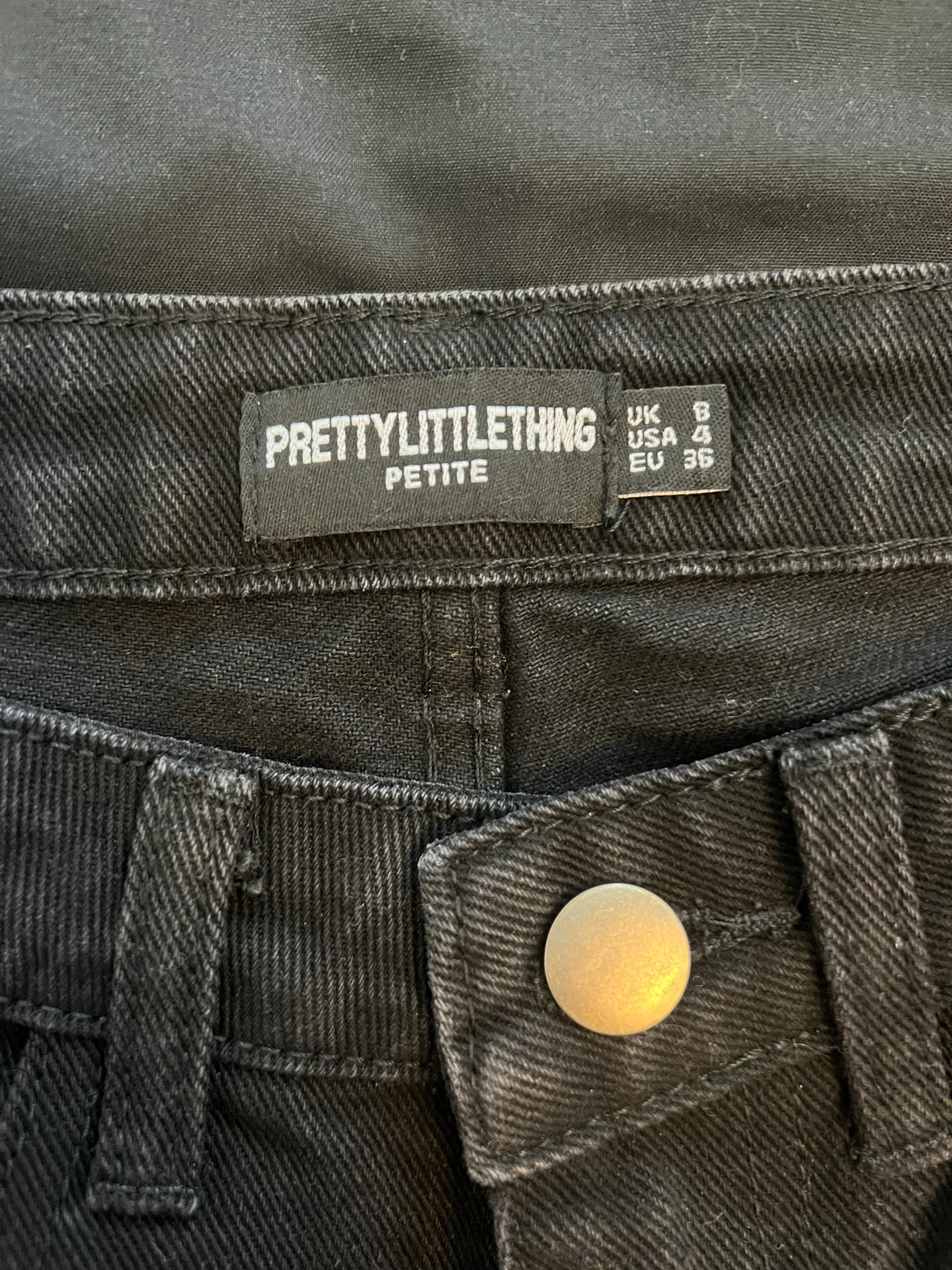 Petite Black Distress Jeans - Image 3