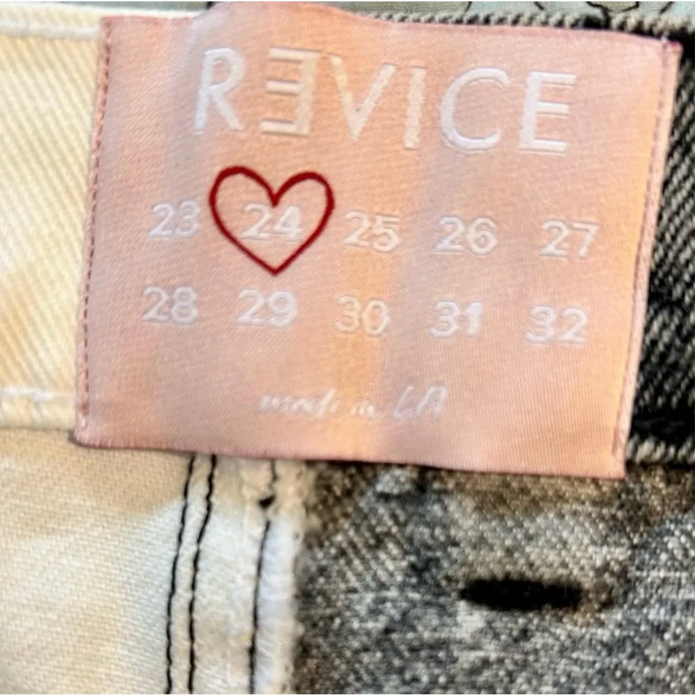 REVICE True Love/Checkmate High Waist Fly Button Front Contrast Leg NWT ~24🧡 - Image 8