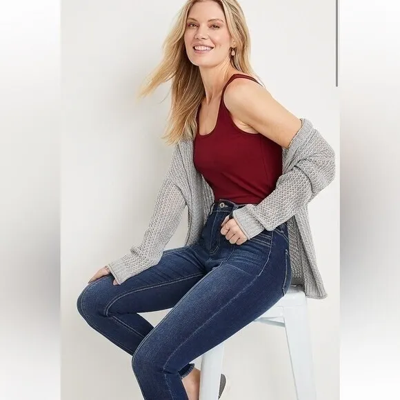 Maurice's KanCan High Rise Skinny Jeans Stretch Dark Wash Women's Size 24x29 New Blue - Image 9