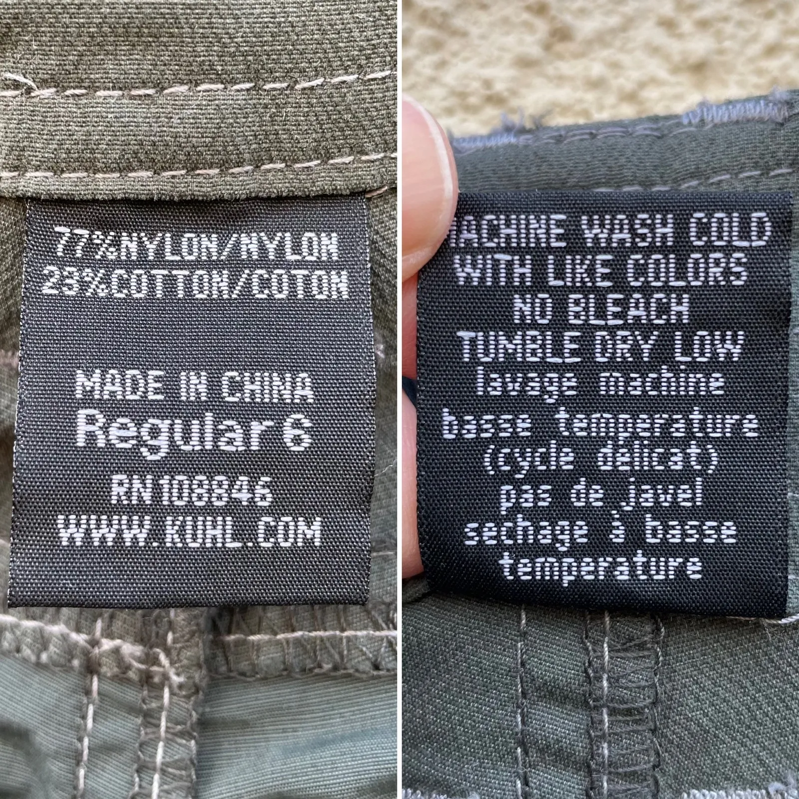 Kuhl Green Convertible Pants 6 Zip Off Shorts Roll Tab Hiking Travel - Image 9