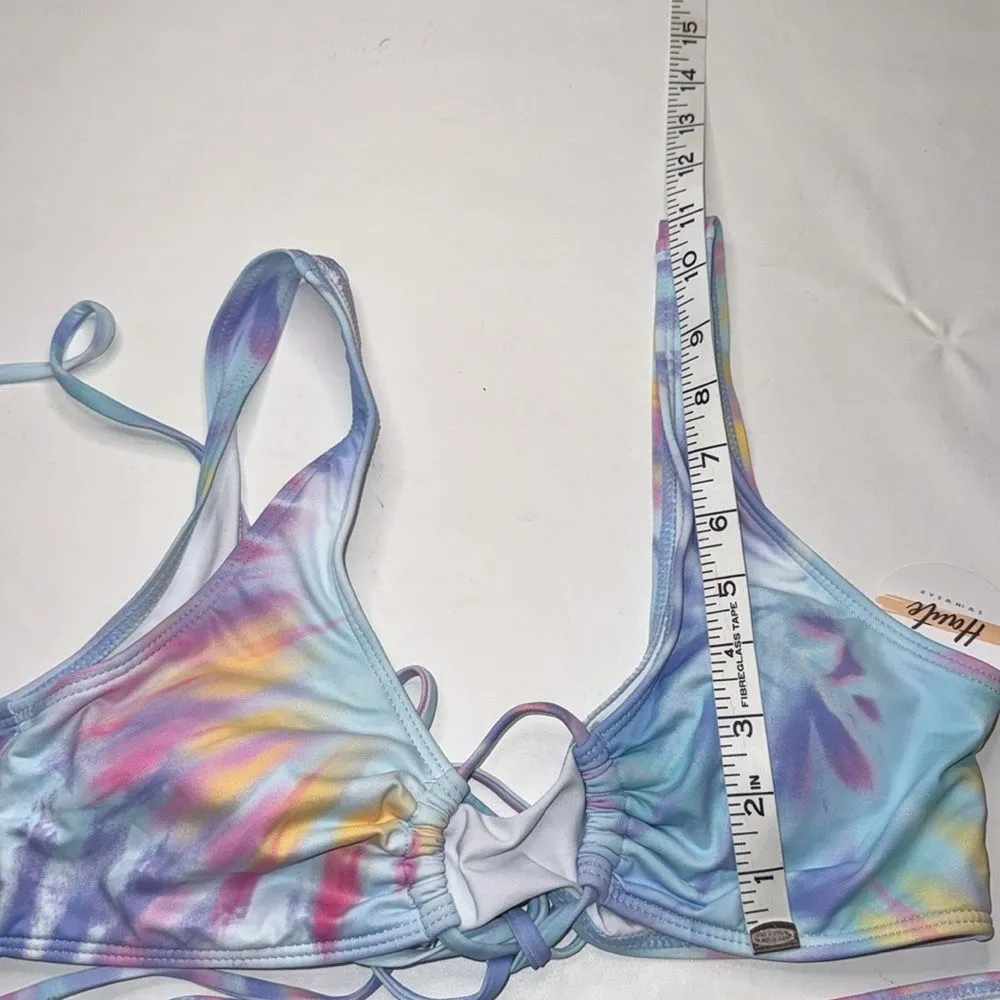 NEW Haute Swimwear Bikini Set, Size Large Blue - Image 8