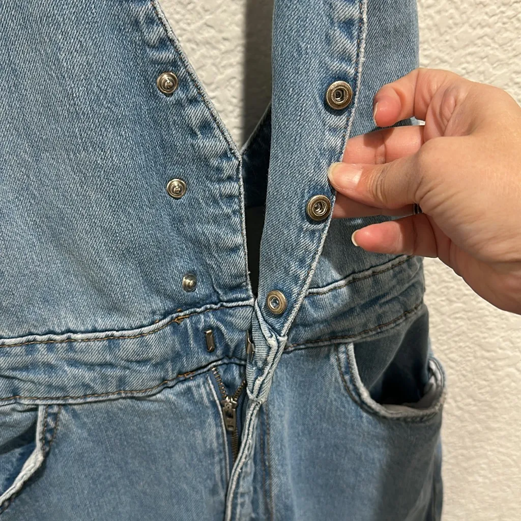 Zara Light Blue Denim Jumpsuit - Image 12