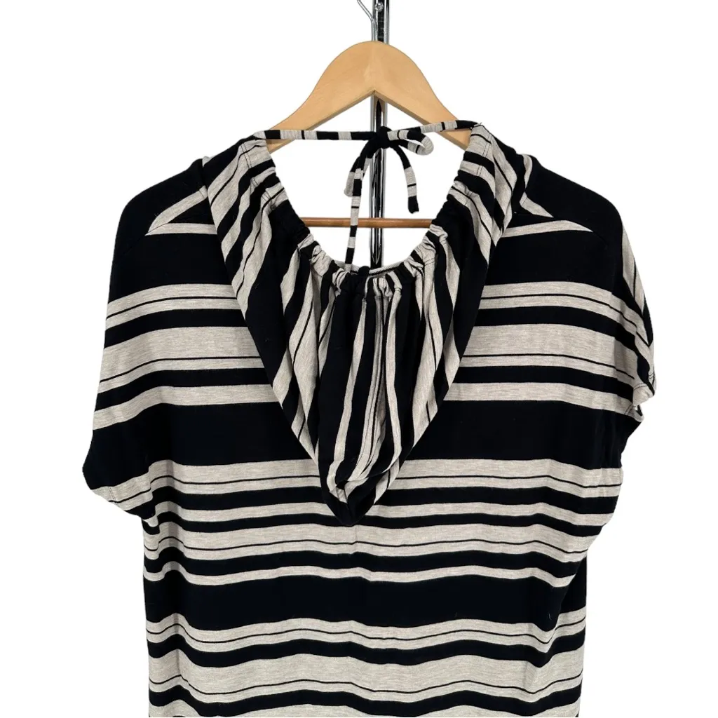 Soma Divine Terry Short Sleeve Hooded Tunic Live Lounge Wear size XL Striped - Image 7