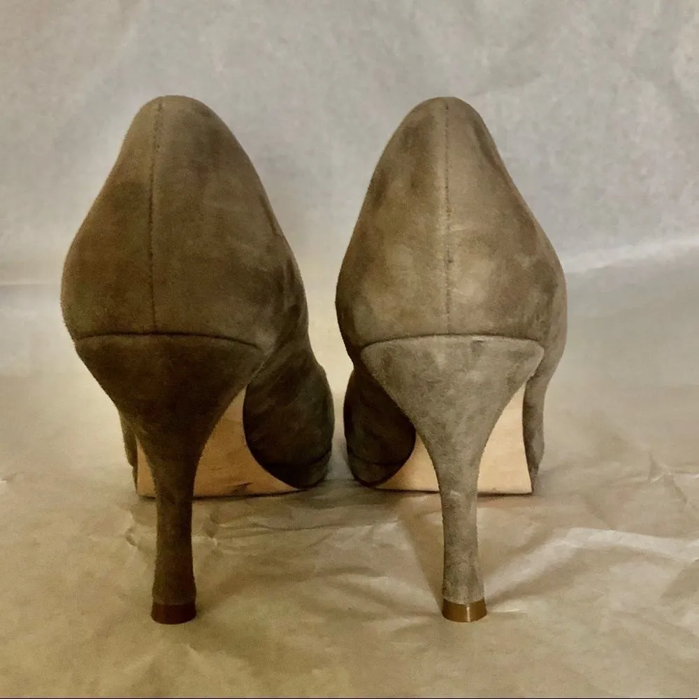 Via SPIGA Suede High Heels Gray Size 8.5 - Image 2