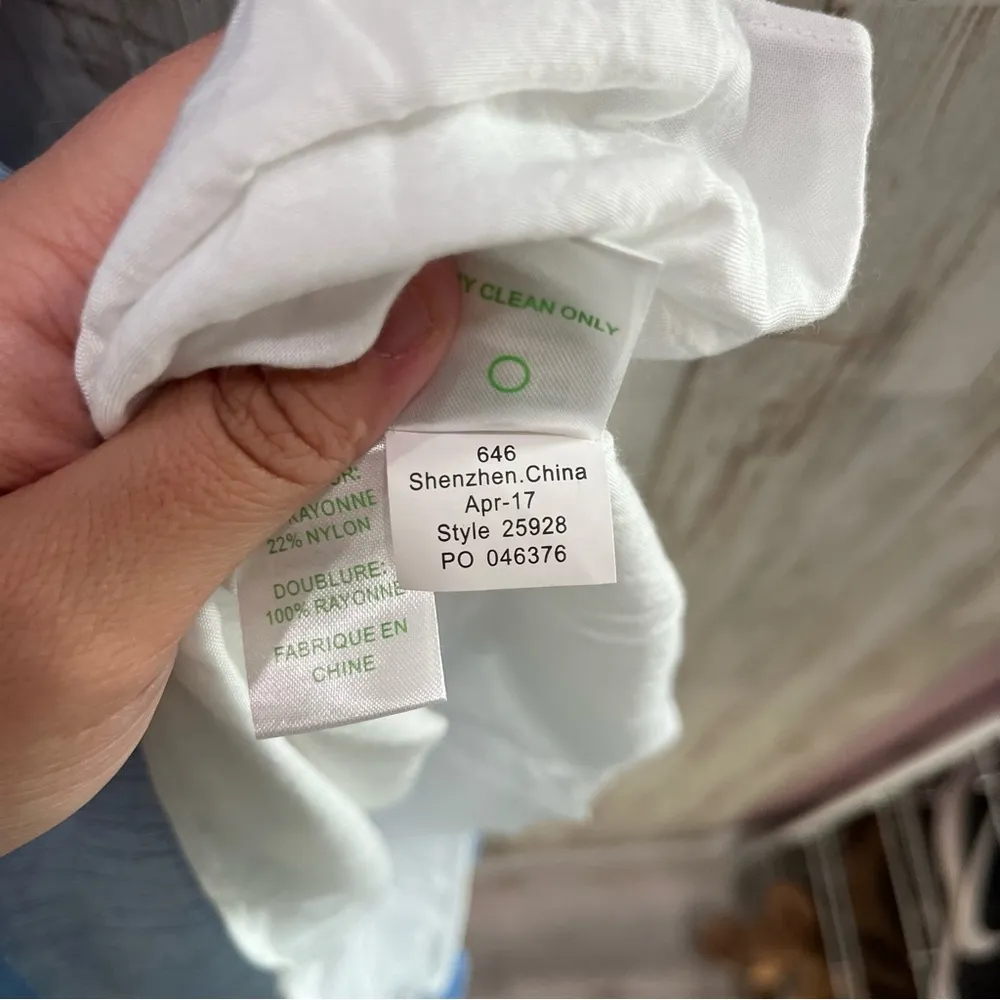 Lilly Pulitzer Emmeline Dress Lapis Blue Summer Seersucker Mini One Shoulder - Image 7