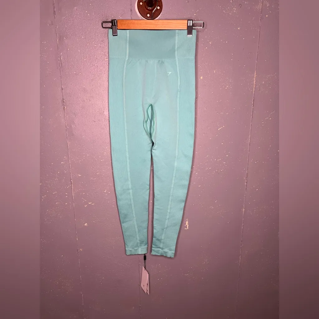 NWT Gymshark Ultra Seamless Spearmint Green Leggings (medium) - Image 4