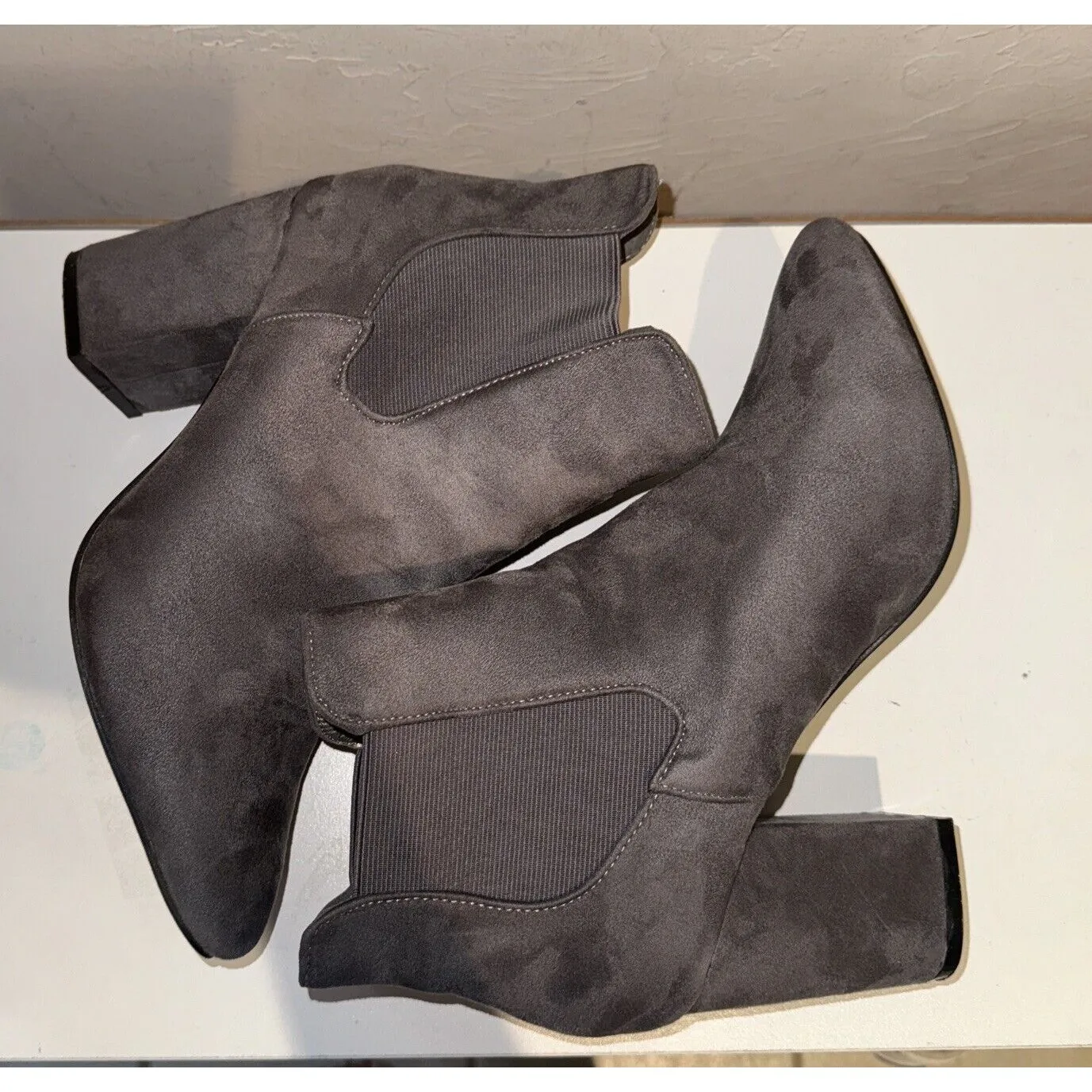 Yoki  Women's   Peep Toe‎ Booties Boots- Size 10 - Image 4