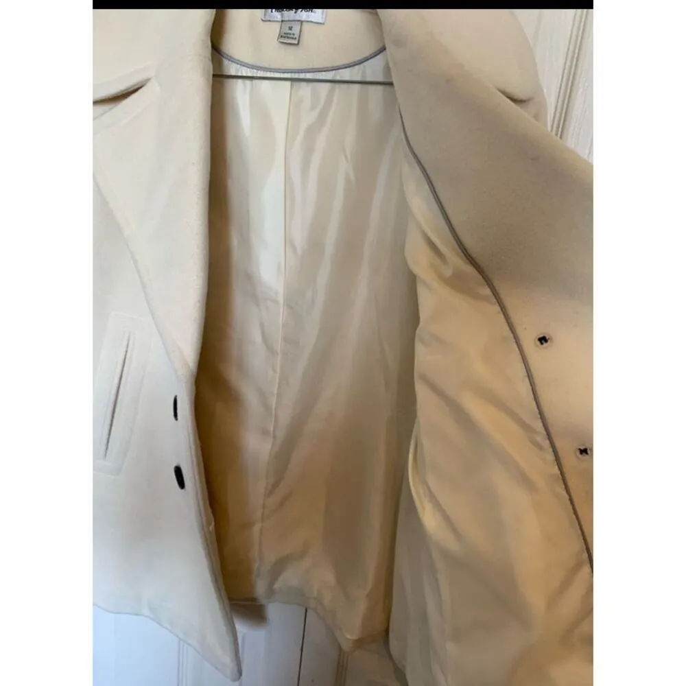 Preston & York wool blend peacoat double breasted size 12 Black - Image 5