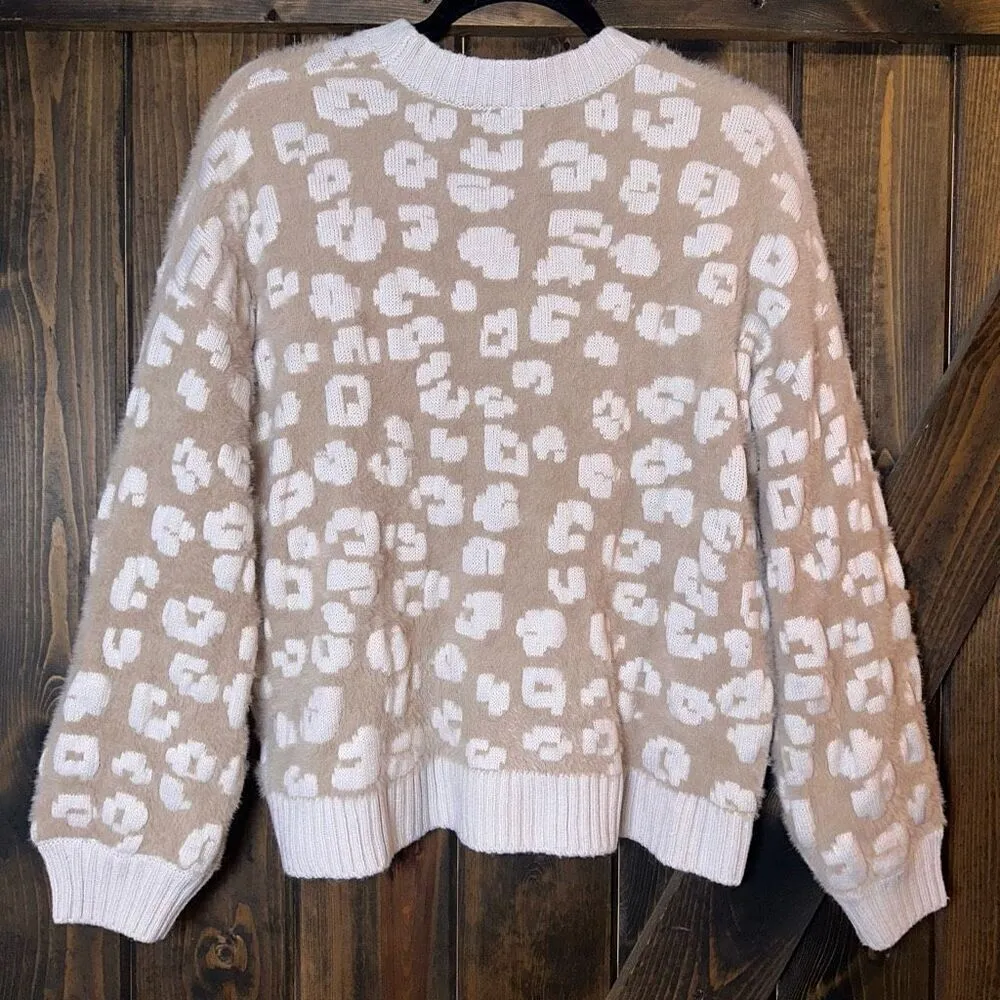 SPLENDID Mal Leopard Eyelash Fuzzy Sweater - Image 3