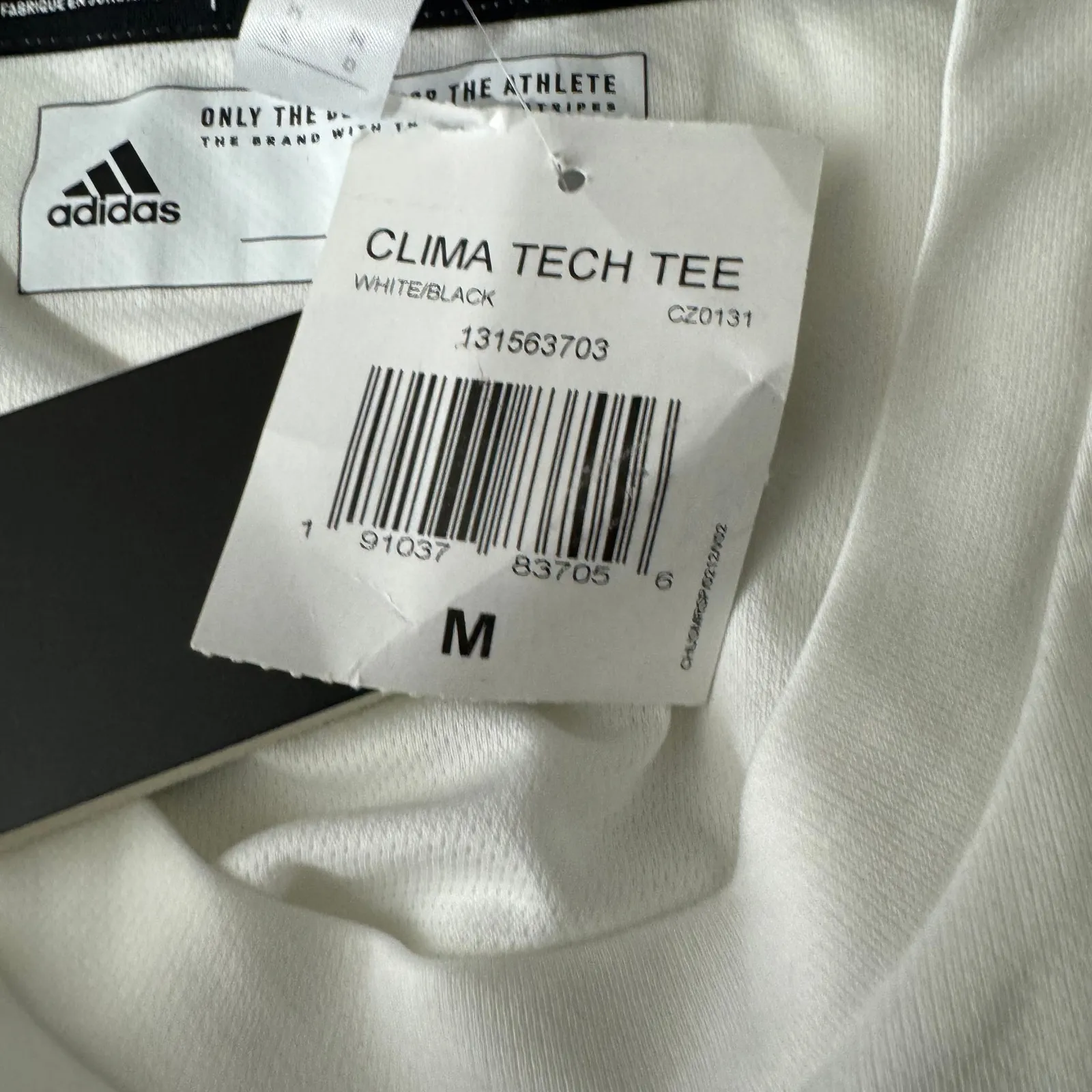 Adidas  UC Davis Aggies White Volleyball Clima Tech Tee Size‎ M NWT - Image 6
