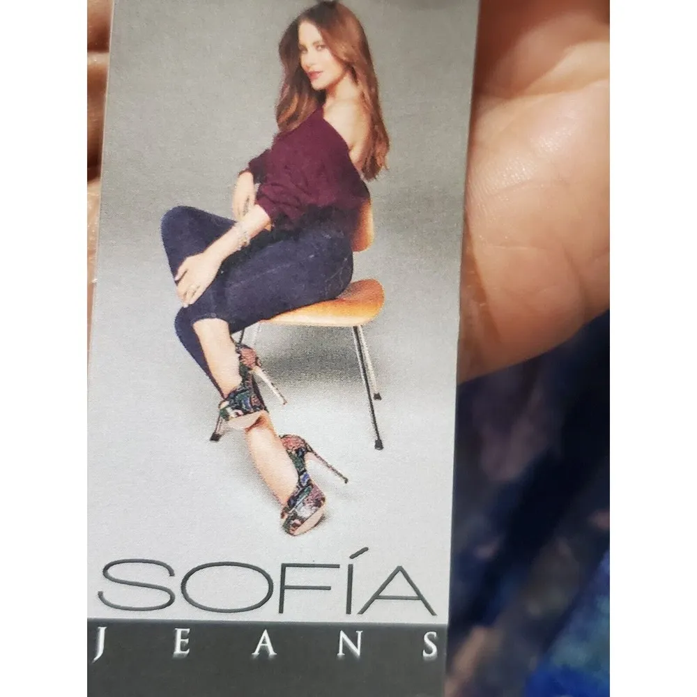 Sofia Flynn Blue Tie Dye Rayon Sweetheart Neck Sleeveless Long Maxi Dress XXL - Image 7