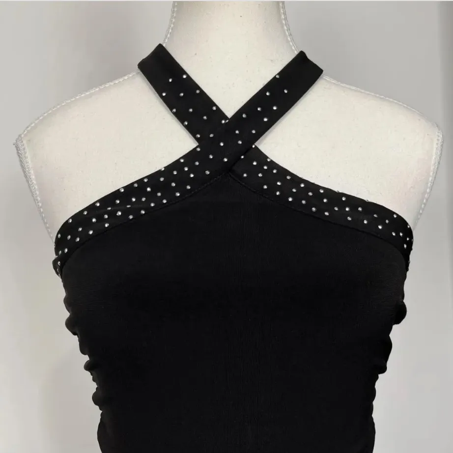 Elegant Black Halter Dress - Image 6