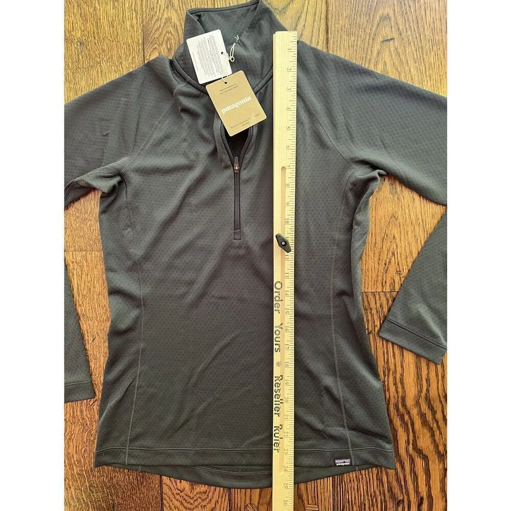 Women's PATAGONIA Capilene Midweight Zip-Neck Baselayer Top #44457 Blue Size XS - Image 6