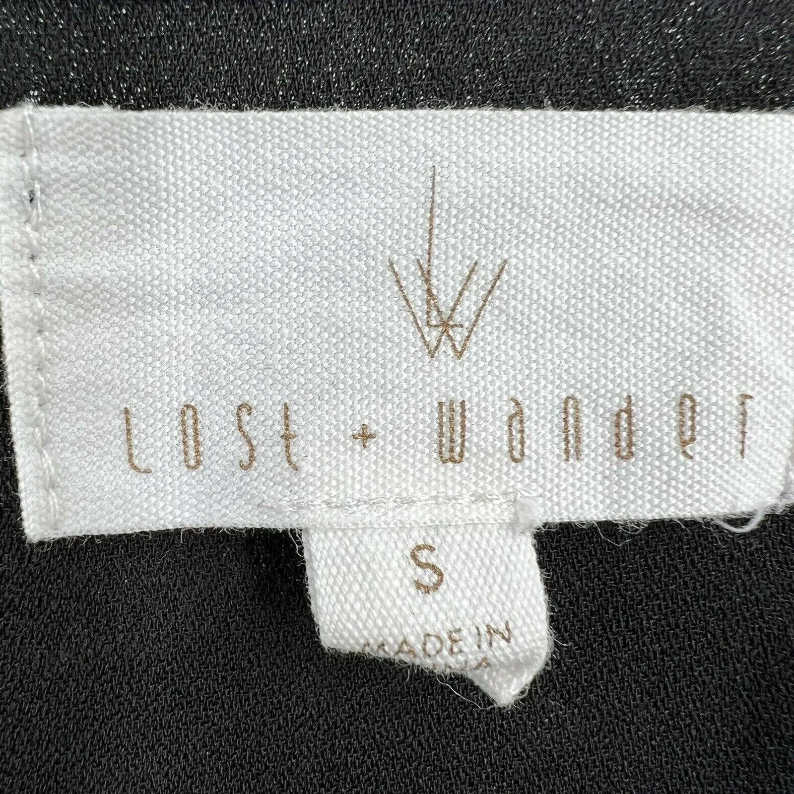 Lost + Wander‎ Blue Floral Crop Size Small - Image 6