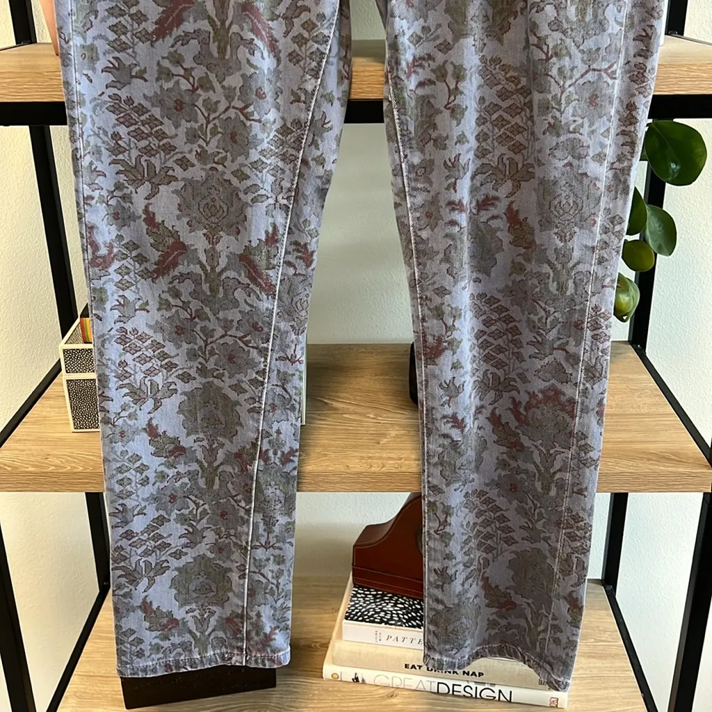 Pilcro and the Letterpress Mid-Rise Slim Boyfriend Printed Jeans, 30 - Image 3