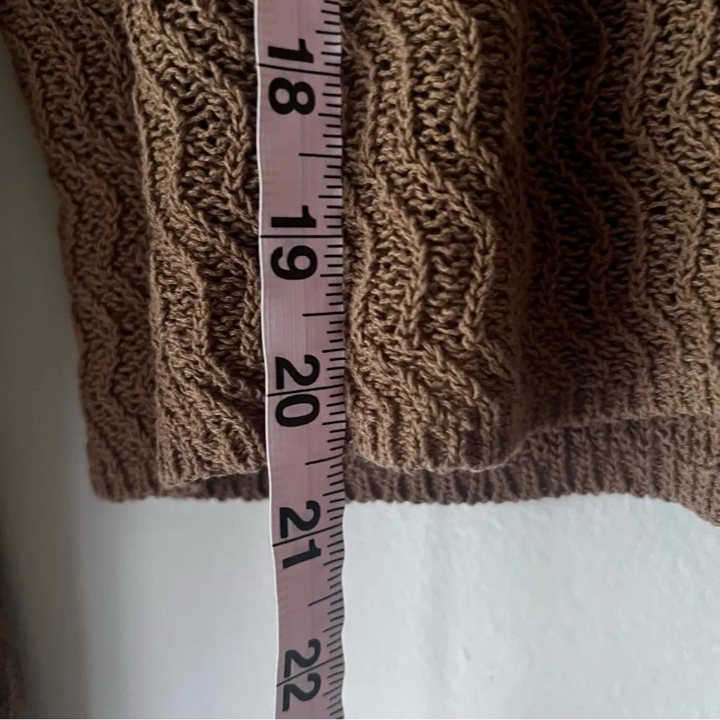 H&M 2 piece knit set Chocolate Brown‎ Women’s SIZE SMALL casual beachy coastal - Image 9