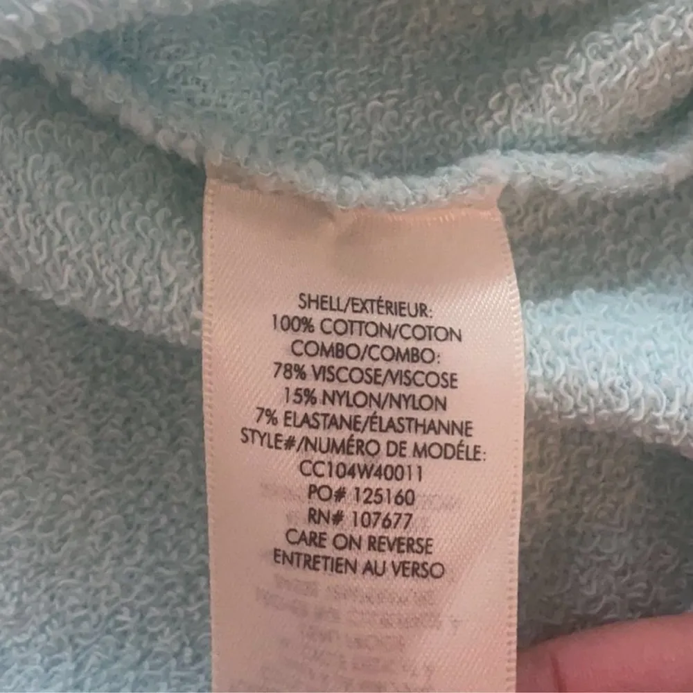 NWT  Braxton Cropped Sleeveless Sweatshirt Boxy Fit Tiffany Blue L - Image 8