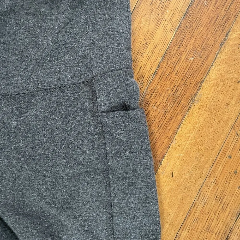 French Laundry women size S gray biker shorts pockets workout athleisure - Image 2